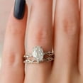 thumbnail image 2 of Bluebell Jewels Oval Cut CZ Twig Engagement Set Dainty Branch Design, Matching Band Promise Ring for Her, 2 of 5