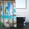 thumbnail image 3 of TIMIFIS Rideau de Douche Nouveau Rideau de Douche avec 12 Crochets Imprimé 3D Doublure de Rideau de Douche en Polyester pour Salle de Bain, 3 of 8