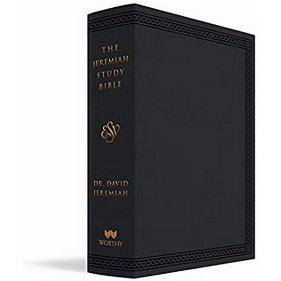 Worthy Publishing Group ESV la Bible de l'Étude Jeremiah&44; Leatherluxe Noir - Nov
