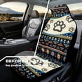 thumbnail image 4 of Yuyamidu Dog Paw Car Seat Covers Front Seats Only 2 PCS Set Aztec Southwest Vehicle Seat Covers for Most Cars SUV Sedan Truck, 4 of 7