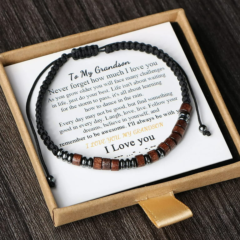 Morse Code Bracelet Funny Gift for Women Girl with Meaning Card Gift Card  for Best Friend Couple Mom Family