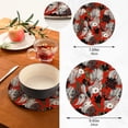 thumbnail image 2 of SKYSONIC 2 pcs Japanese Koi Carp Flowers Pot Holders Trivets, Heat Resistant Trivets,Oriental Red White Fish Cotton Thread Weave Mats for Hot Pads Pans Pot Bowl Teapot, 2 of 7