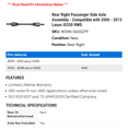 thumbnail image 2 of Rear Right Passenger Side Axle Assembly - Compatible with 2006 - 2013 IS250 RWD 2007 2008 2009 2010 2011 2012, 2 of 2
