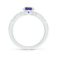 thumbnail image 2 of ANGARA Natural Classic Round Tanzanite Solitaire Ring with Diamond Accents in 14K White Gold for Women (Size-6mm) | December Birthstone, Anniversary, Jewelry Gift for Women | Natural Tanzanite Ring, 2 of 8