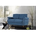 thumbnail image 3 of US Pride Furniture Matsuko 57.48'' Rolled Arm Polyester Loveseat , Ocean Blue, 3 of 5