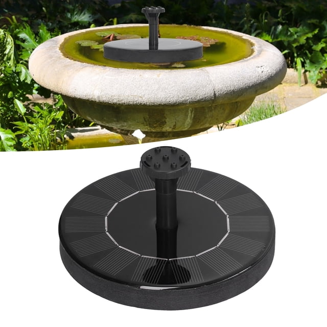 Fuentes solares bomba de fuente con energía solar duradera segura y respetuosa con el medio ambiente automática para baños de pájaros para estanques al aire libre ANGGREK Otros