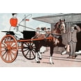 thumbnail image 2 of Penfield, Edward 24x17 White Modern Wood Framed Museum Art Print Titled - Woman in a Horse Carriage, 2 of 4