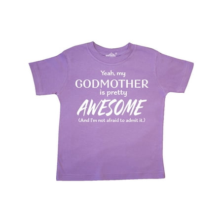

Inktastic Yeah My Godmother is Pretty Awesome Gift Toddler Boy or Toddler Girl T-Shirt