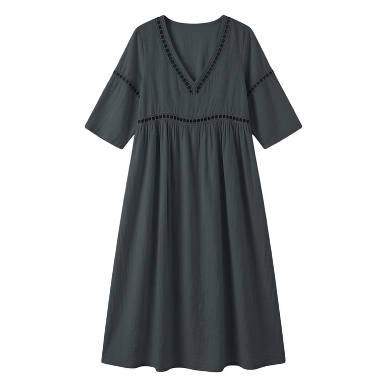 holiday linen dresses Albany Linen Dress S / RED
