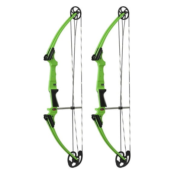 Genesis Archery Original Adjustable Right Handed Bow, Green (2 Pack)