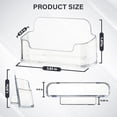thumbnail image 4 of Large Capacity Acrylic Business Card Holder Desk, Clear Plastic Display Stand, 4 of 7