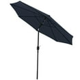 thumbnail image 3 of Sunnydaze 96" Navy Blue Solid Octagon Market Umbrella with Push-Button Tilt, 3 of 12