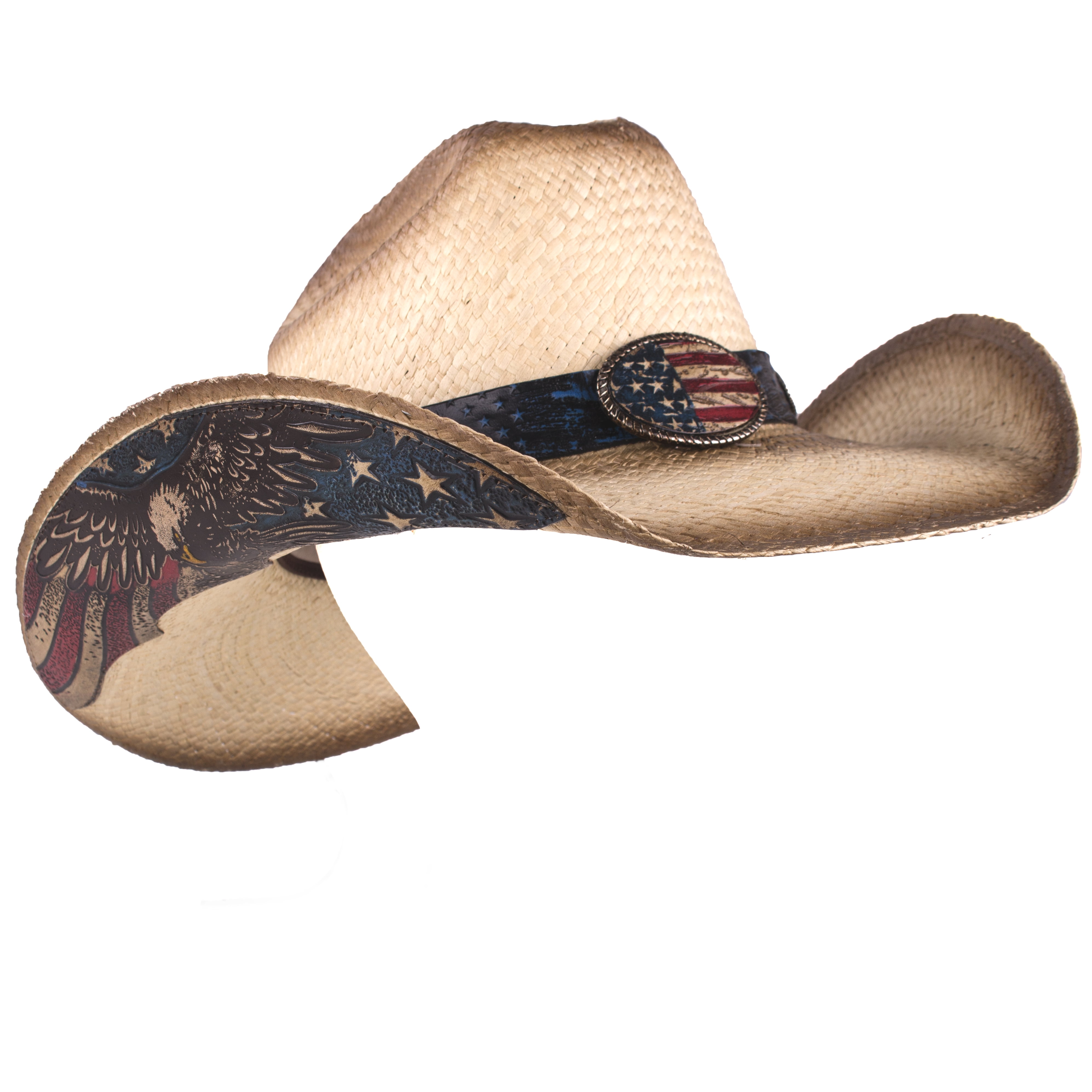 Stampede Panama Straw Eagle American Citizen Cattleman