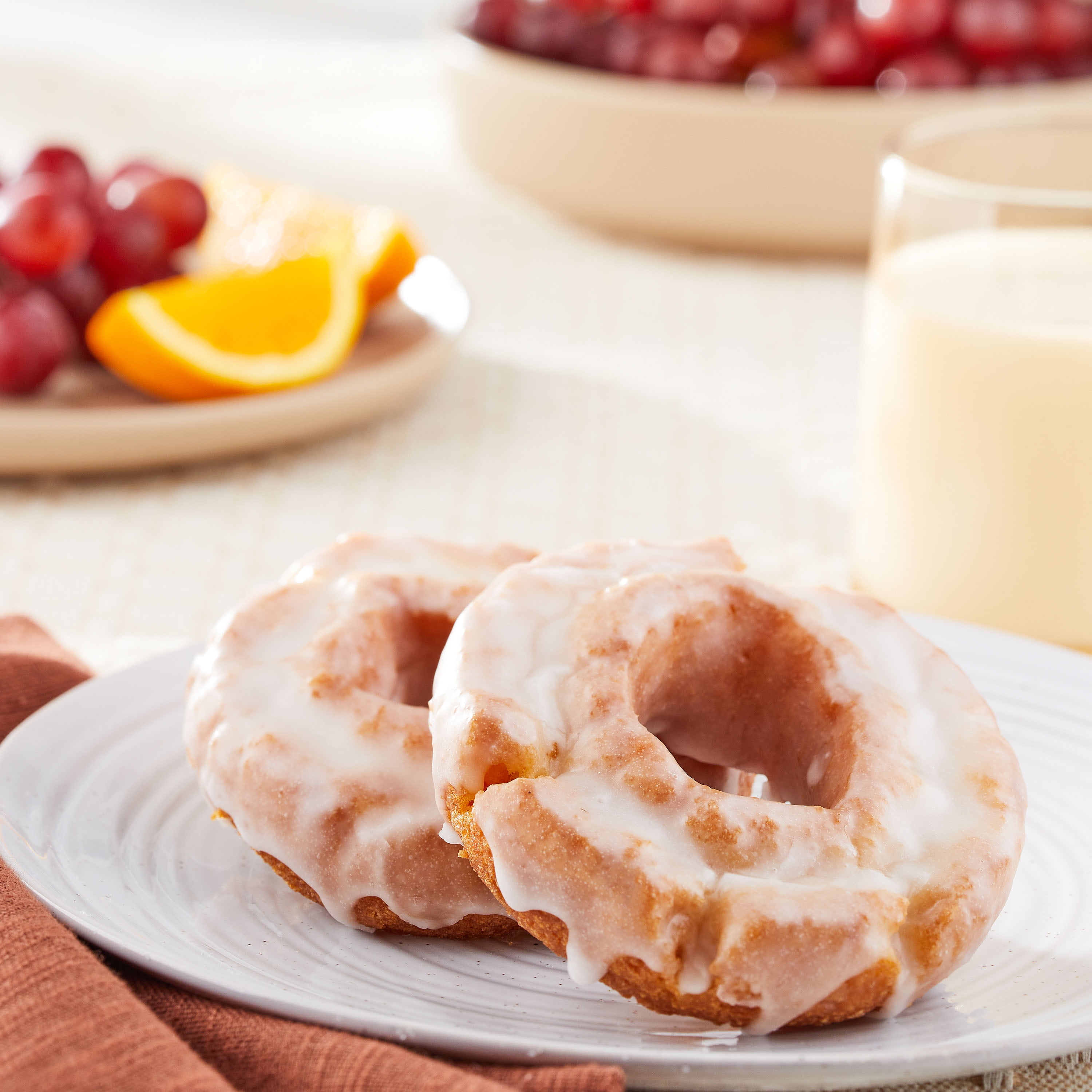 Freshness Guaranteed Regular Glazed Sour Cream Cake Donuts, 4 oz, 2 Count