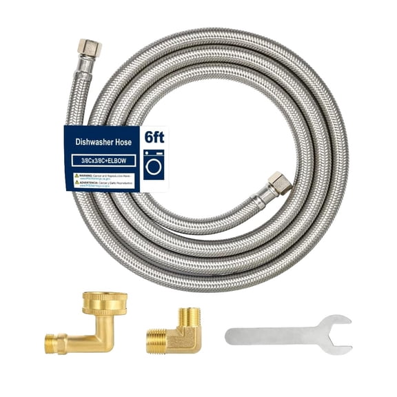 Krydros Stainless Steel, Silver 6', Universal Pipe Fittings & Couplers