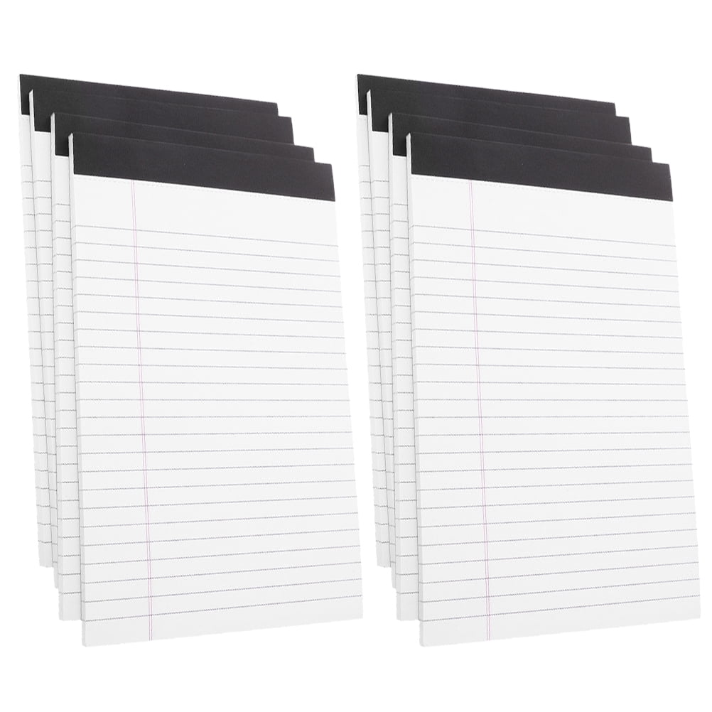 Worgeous 8Pcs Multi-use Notebook Tearable Memo Pad Convenient Legal Pad Lined Memo Pad A5 Legal Notepad