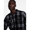 thumbnail image 4 of George Men's and Big Men's Double Pocket Flannel Shirt, Sizes XS-3XLT, 4 of 5