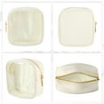 thumbnail image 6 of Unique Bargains 1 Pc Women Waterproof Makeup Bag for Business Travel Vacation Gym Nylon Beige, 6 of 6