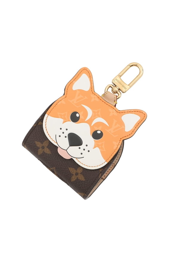 Pre-Owned Louis Vuitton Accessory Bag Charm Monogram Dog Handbag Holder Shiba GI1260 Keychain...
