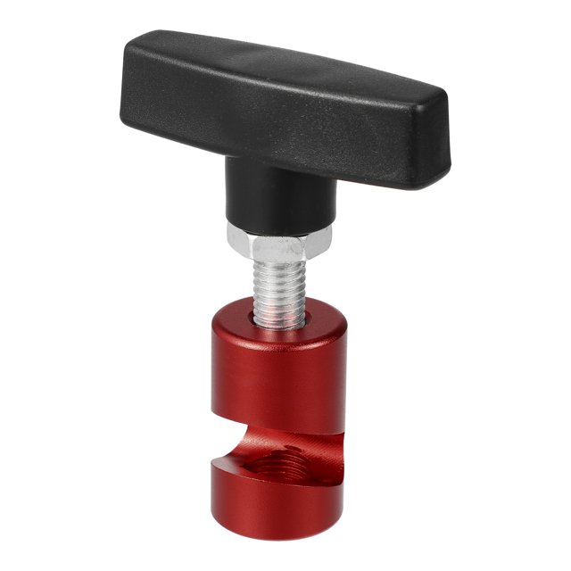 Abrazadera de soporte de elevación del puntal del capó y pinza de bujía, herramienta 2 en 1, color rojo, paquete de 1