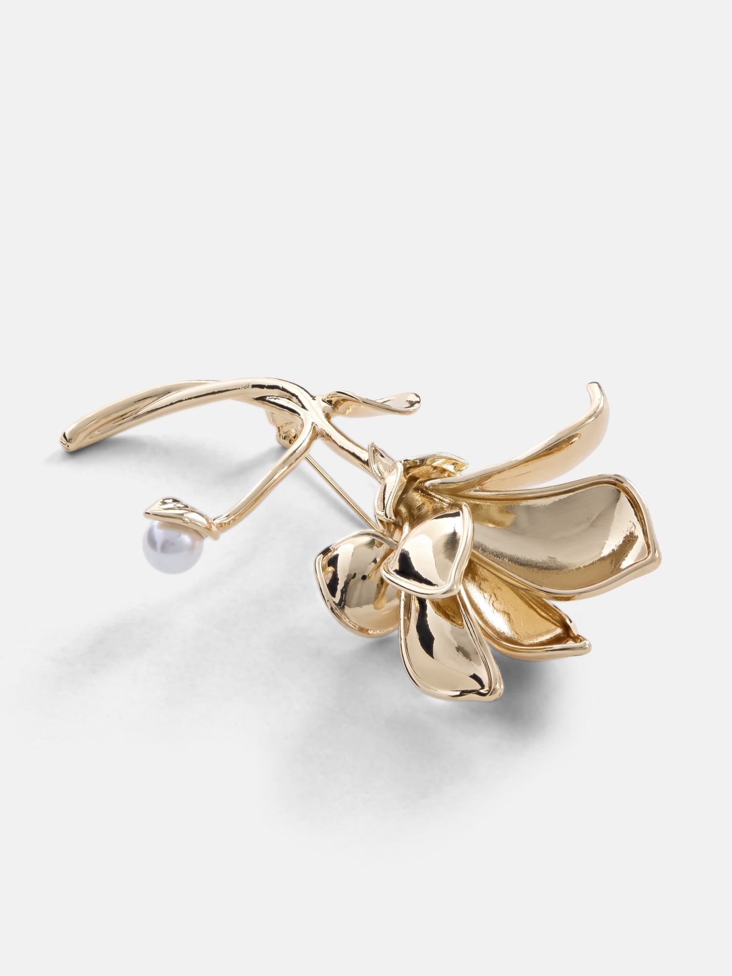 Scoop Women's Gold Tone Floral Brooch