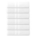 thumbnail image 2 of Toallas de baño Textila Basic, tamaño mediano, 60 x 120 cm, 6 unidades, algodón blanco, 2 of 8