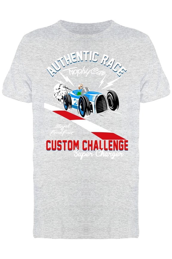 Old School Vintage Racecar T-Shirt Men -Image by Shutterstock, Male Small