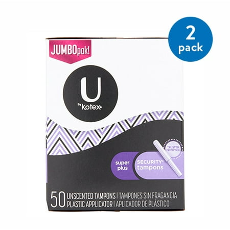 kotex tampons absorbency unscented count security pack plus super