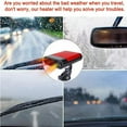 thumbnail image 5 of Mascarry 2 in 1 Car Heater Fan 12V Windshield Auto Car Defogger Defroster, Plug in Type, 150W Car Heater for Windshield, 5 of 8