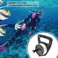 thumbnail image 1 of Becaristey Diving Rope Retractable Reel with Handle Stopper Professions Line Winder Hand Crank Paracord Spool Wheel Accessories Black, 1 of 5