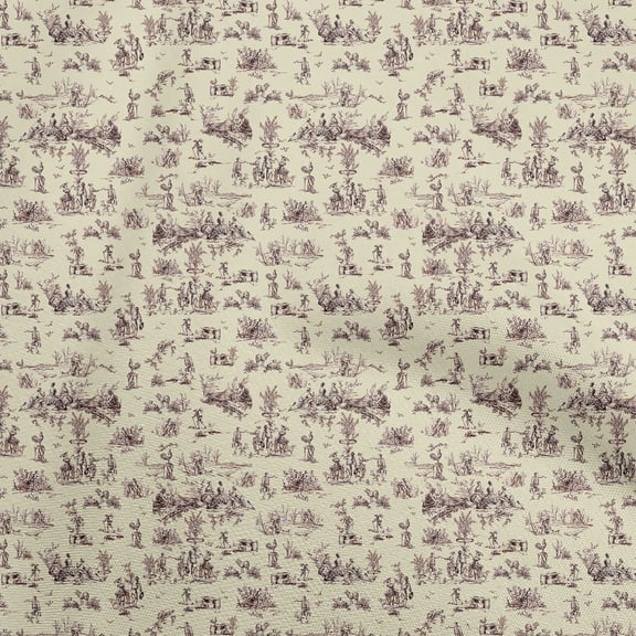 oneOone Viscose Jersey Beige Fabric Birds Rooster Dress Material Fabric Print Fabric By The Yard 60 Inch Wide