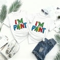 thumbnail image 3 of Artsadd Funny Couple T-Shirt, I Love to Finger Paint, I’m Paint, Painting Meme His and Hers Valentine's Day Matching Couple T-Shirt, 3 of 6