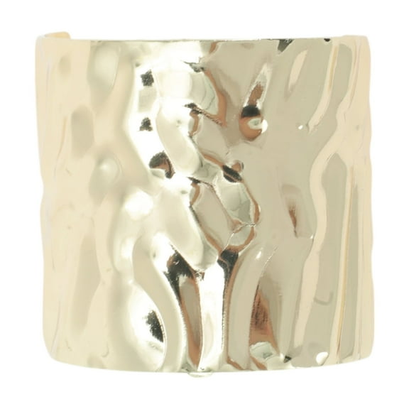 Unique Bargains 1 Pc Ponytail Buckle Hair Clip Lava Texture Hair Ponytail Cuff for Women Gold Tone