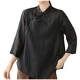 thumbnail image 2 of Liquidation d'Économies! BEFOKA T-Shirt pour Femmes Grande Taille, Blouse d'Été Décontractée pour Femmes, pour Femmes T-Shirt d'Été Décontracté à Manches Courtes et Col Rond Ample, 2 of 3
