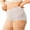 Gray, variant on QLEICOM Womens Underwear,Panties for Women,Plus Size High Waist Shaping Panties Solid Color Tummy Control Full Coverage Briefs for Smoothing Support and Everyday Comfortable Beige