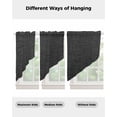 thumbnail image 4 of Black Burlap Texture Swag Valances for Windows, Farmhouse Vintage Black Rod Pocket Sheer Valances for Small Windows, Swag Toppers Light Filtering for Kitchen Living Room 2 Panels 36''x36'', 4 of 6