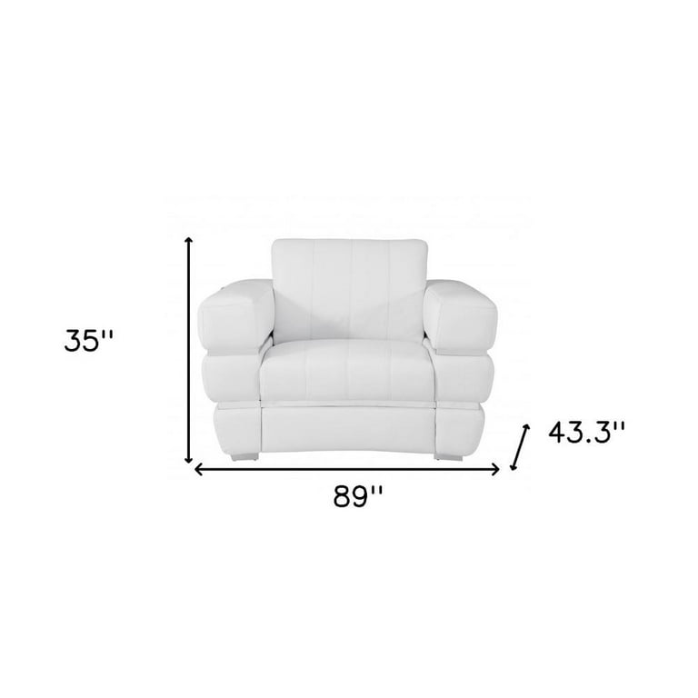 Three Piece Indoor White Italian Leather Six Person Seating Set Three Piece Indoor White Italian Leather Six Person Seating Set