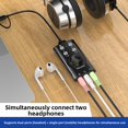thumbnail image 4 of External Sound Card USB Type-C Audio Interface, 7.1 Channel Voice Changer Adapter with 3.5mm Jacks, Volume  Mute for PC Gaming Live Streaming, 4 of 5