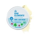 thumbnail image 1 of Raw Elements Baby & Kids SPF 30 Protector solar orgánico en lata Sin nanoóxido de zinc Apto para arrecifes Sin crueldad Sin gluten ni nueces Bloqueador solar de viaje 3.0 oz, 1 of 5