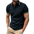 thumbnail image 2 of CaiJunJia George Polo Shirt,Men's Polo Shirts Long and Short Sleeve Cotton Blend Heather Moisture Wicking Casual Collared Shirts, 2 of 4