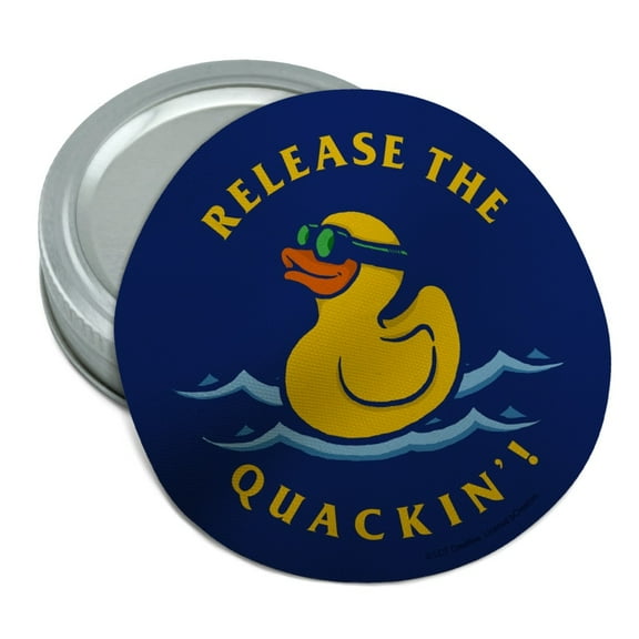 Release the Quackin' Kraken Rubber Duck Funny Humor Round Rubber Non-Slip Jar Gripper Lid Opener