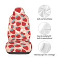 thumbnail image 5 of Balery Red Strawberry Pattern Car Seat Cover - Soft & Breathable Front Premium Covers with Non-Slip Protector Fits Most Automotive, Vans, SUVs, Trucks - 1 Unit, 5 of 5