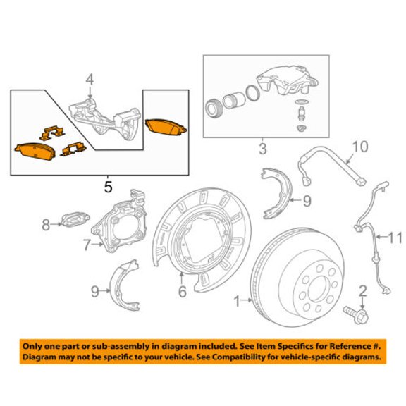 GM OEM Brake-Rear-Disc Brake Pads 84176464