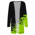 thumbnail image 4 of Cardigan pour Femmes Élégant Cardigan à Manches Longues Col Rond Imprimé Veste Légère Cardigan d'Été pour Femmes, 4 of 5