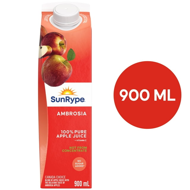 SunRype Ambrosia Pure Apple Juice 900ML