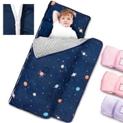 Primlect Toddler Nap Mat, Detachable Blanket & Removable Pillow, for Daycare, Camping and Travel