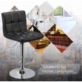 thumbnail image 5 of XPOPR Black Bar Stools, Adjustable Modern Barstools, Swivel PU Leather Stool Chair with Back, Kitchen Island Counter Height Swivel Stools, Black, 5 of 6