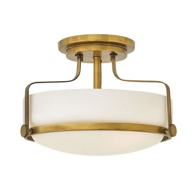 Hinkley Harper 3641HB Luminaire de Plafond Semi-Encastré à LED 14,5 Pouces, Laiton
