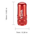 thumbnail image 3 of Tapa de válvula de neumático Presta para bicicleta, 10 Uds., cubierta a prueba de polvo para bicicleta de carretera MTB (rojo), 3 of 4