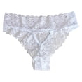 thumbnail image 3 of Gkeoshab Women's Cotton Underwear High Waist Lace Underwear For Women Breathable Bikini Lightweight Soft Hipster Panties S M L, 3 of 4